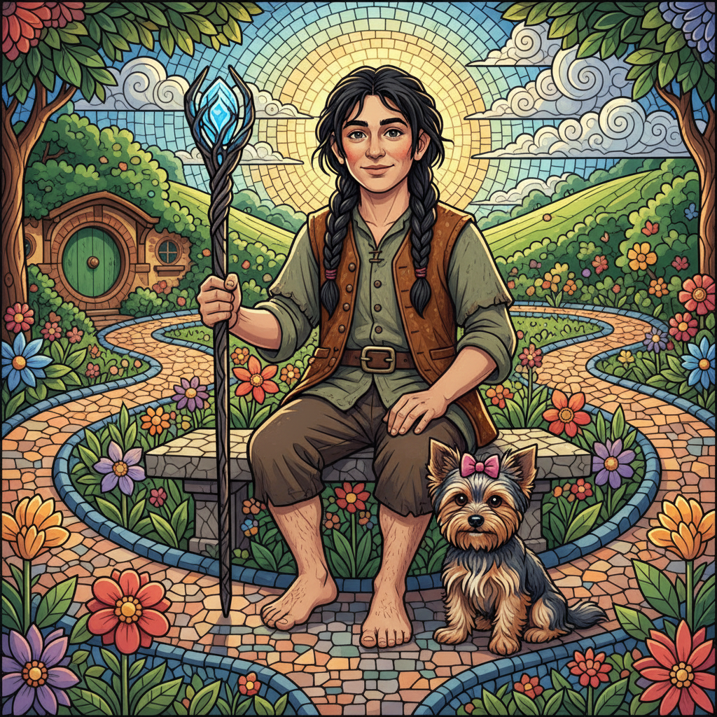 AI mosaic art style transformation